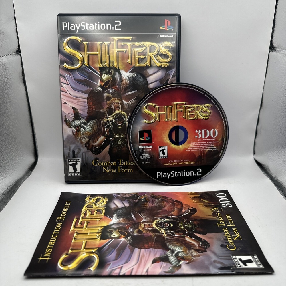Shifters Sony PlayStation 2 PS2 Complete CIB w Manual Reg Card